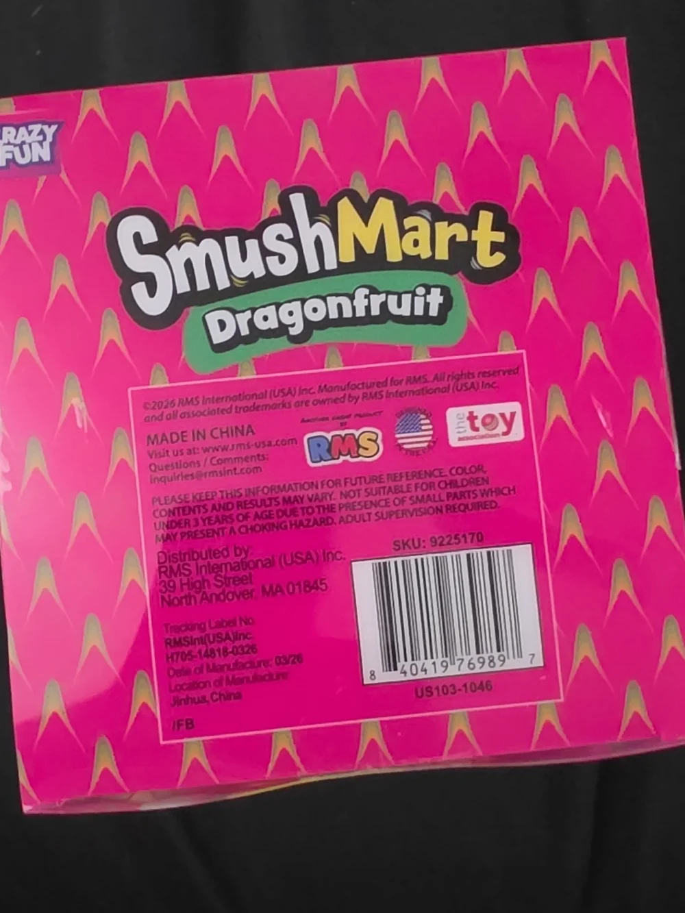 SmushMart Dragonfruit Squishy Toy - Pink/Green